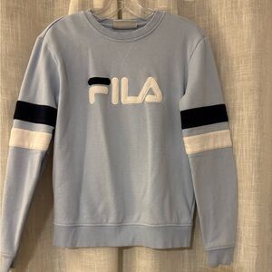FILA Women's Light Blue Crew Neck Sweater
